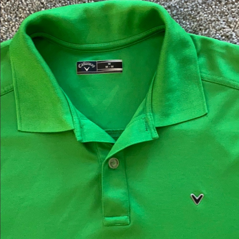 Callaway Men’s Golf Polo, Medium, Green